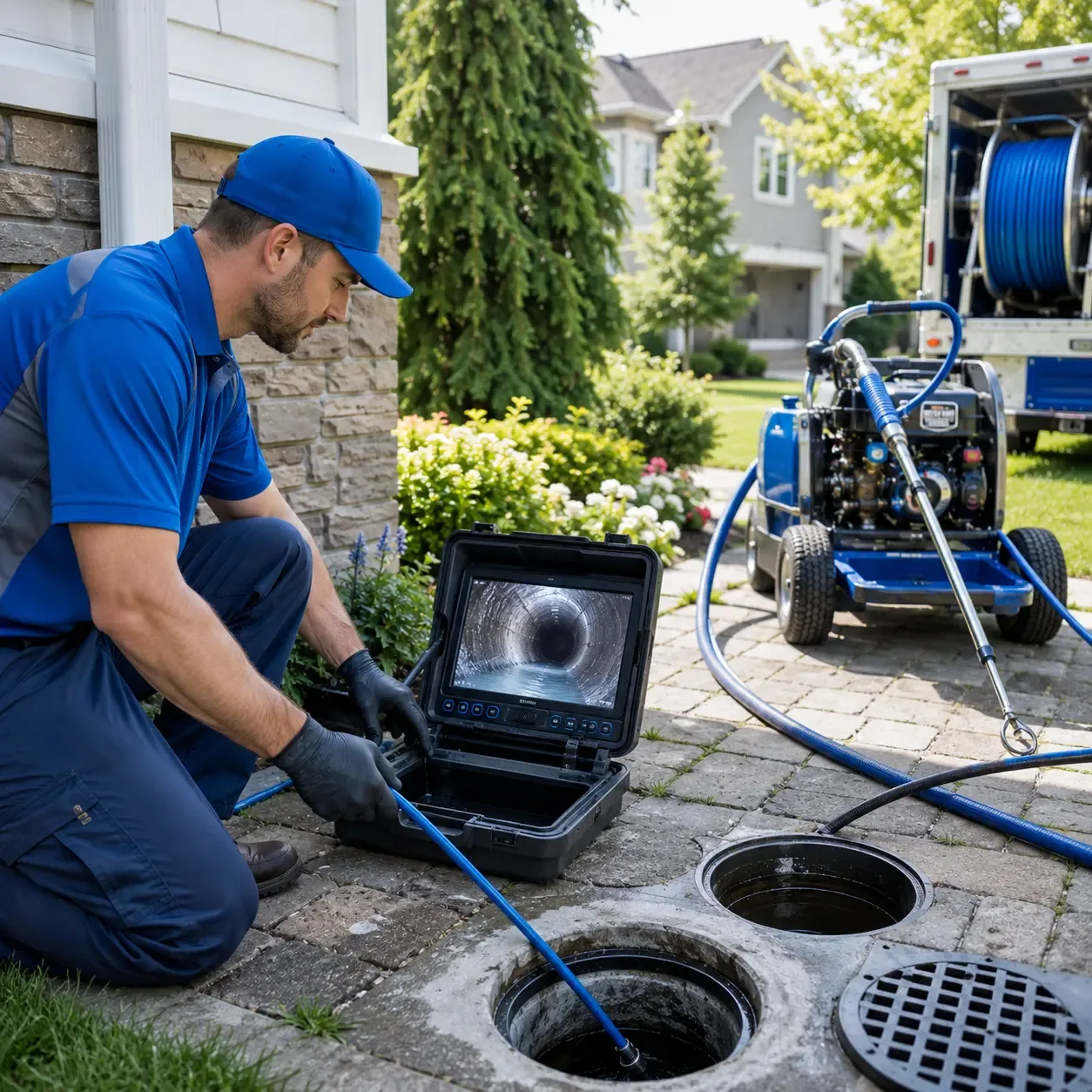 Outdoor drain cleaning professionals serving Genoa, WI